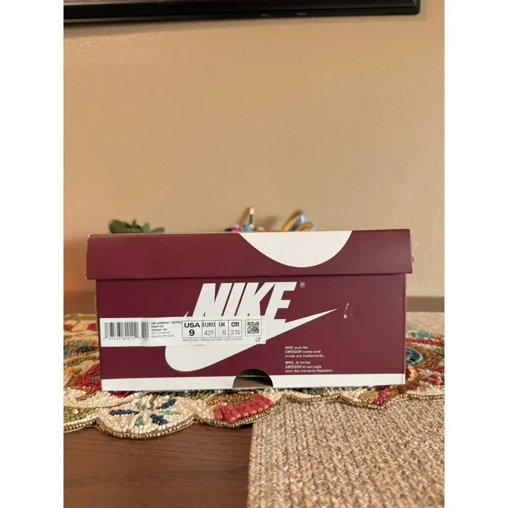 Jordan 1 Retro High OG White Artisanal Team Red Varsity Chicago DZ5485 160